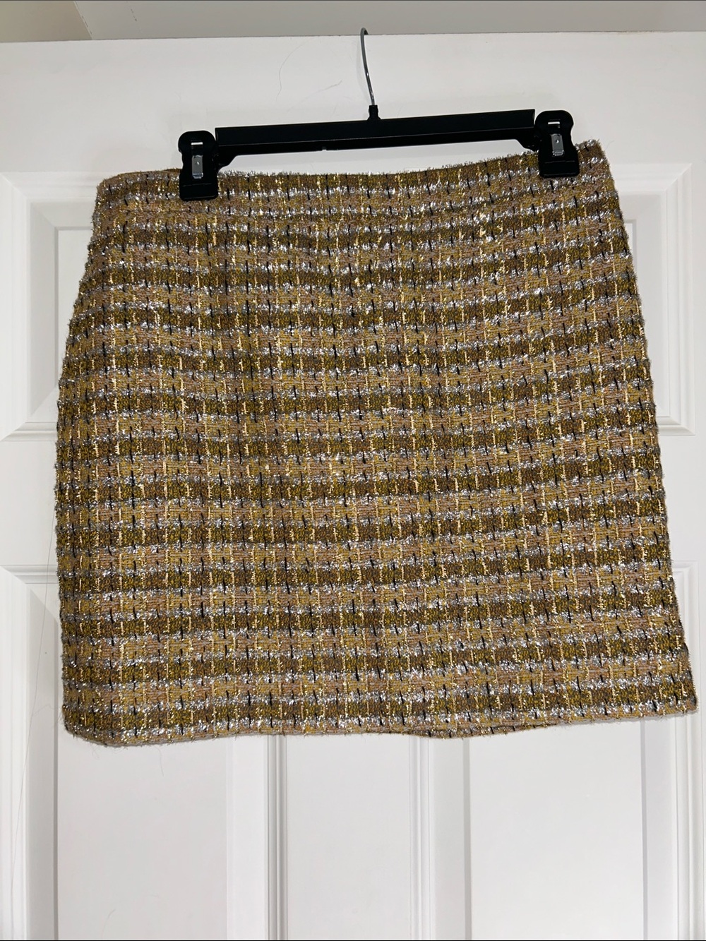 J. Crew Metallic Tweed Mini Skirt